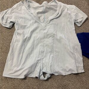 Free People Women's Light Blue Romper